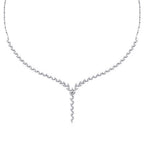 Gold Blätter Tennis Halskette