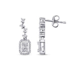 0.33 ct. Diamant Baguette Ohrringe
