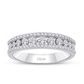 0.63 ct. Diamant Halb-Eternity Ring