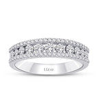 0.63 ct. Diamant Halb-Eternity Ring