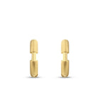 Gold Design-Creolen Ohrringe