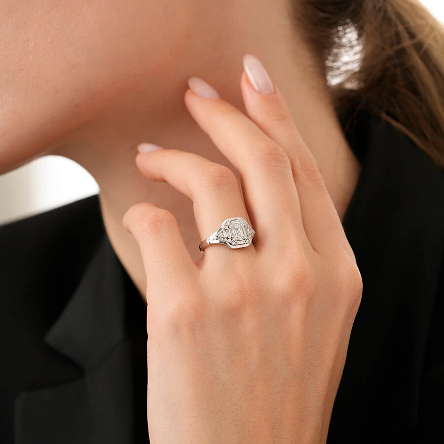 0.40 ct. Diamant Baguette Ring