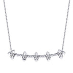 0.32 ct. Diamant Fünf-Stein Halskette
