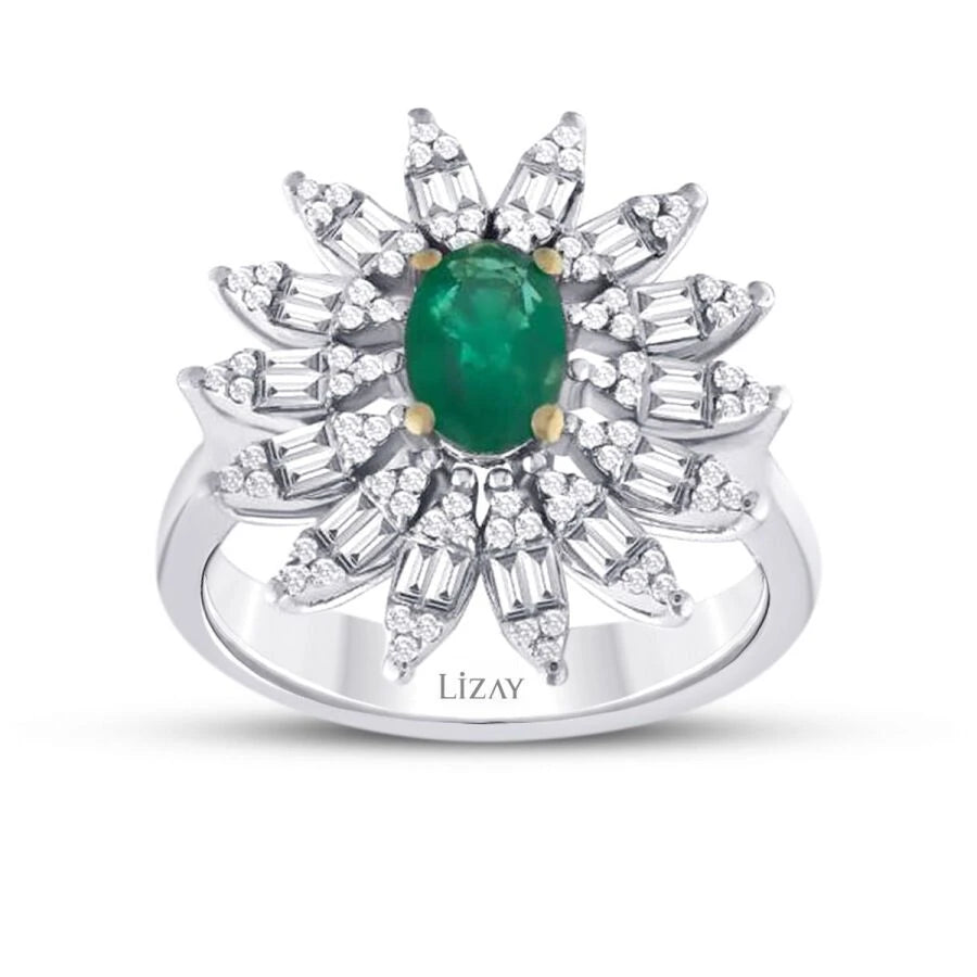 1.25 ct. Diamant Smaragd Ring