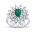 1.25 ct. Diamant Smaragd Ring