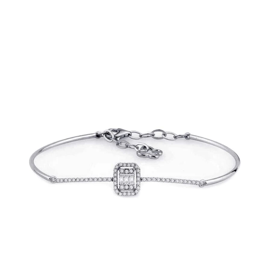 0.36 ct. Diamant Baguette Armreif