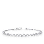 Gold Blätter Tennis Armband