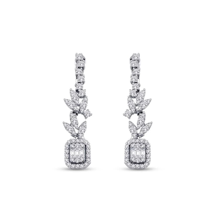 1.23 ct. Diamant Baguette Ohrringe