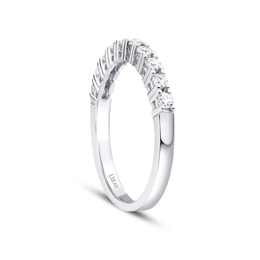 0.34 ct. Diamant Halb-Eternity Ring