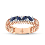 0.39 ct. Diamant Saphir Ring