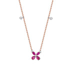 0.47 ct. Diamant Rubin Halskette