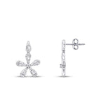 0.96 Karat Diamant Baguette Blume Set