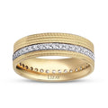 Gold Gemusterter Ehering