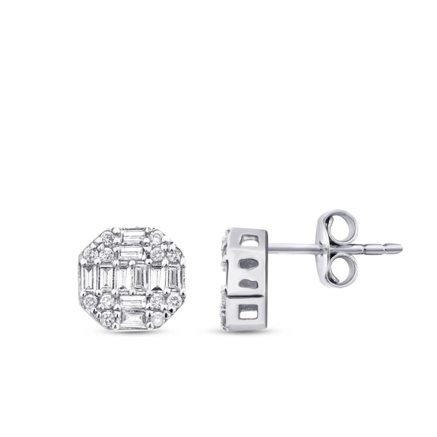 0.87 Karat Diamant Baguette Rund Set