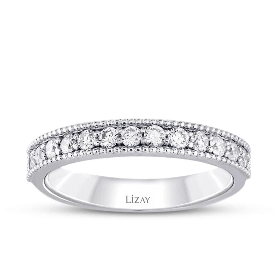 0.25 ct. Diamant Halb-Eternity Ring