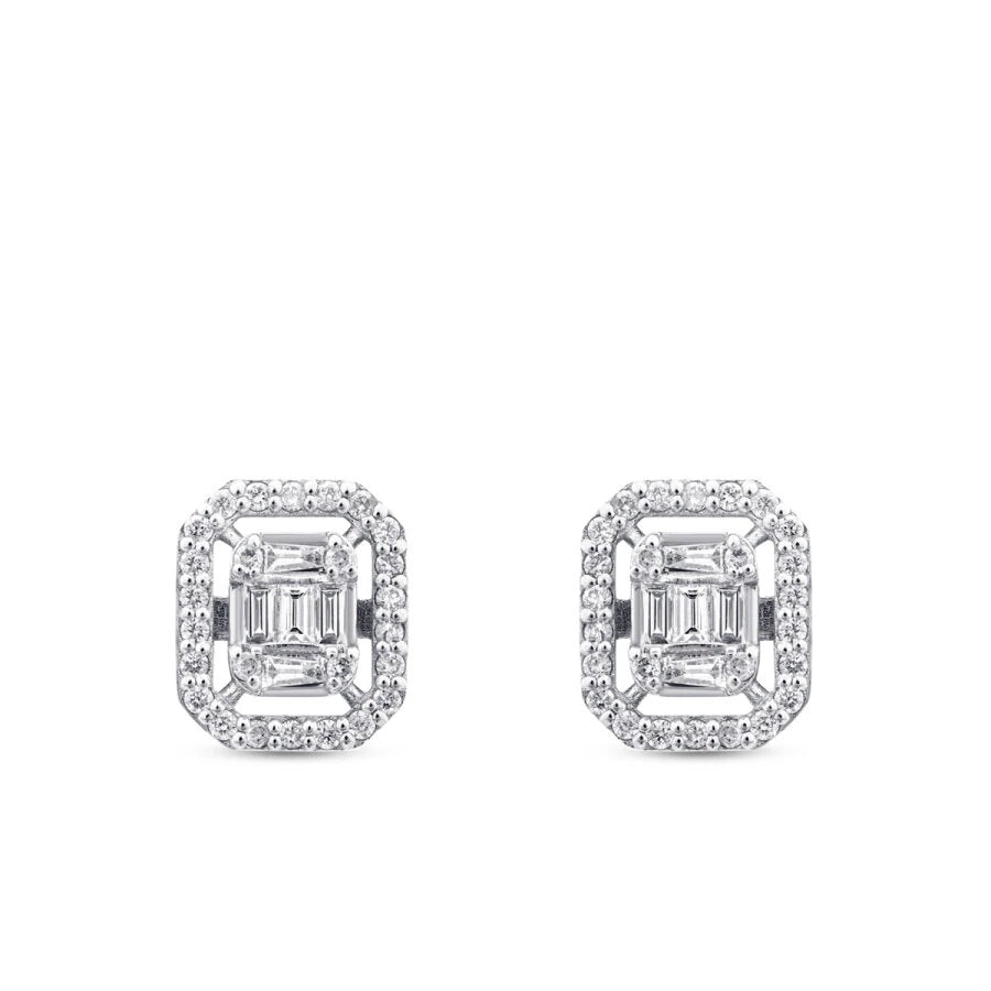 0.30 ct. Diamant Baguette Ohrringe