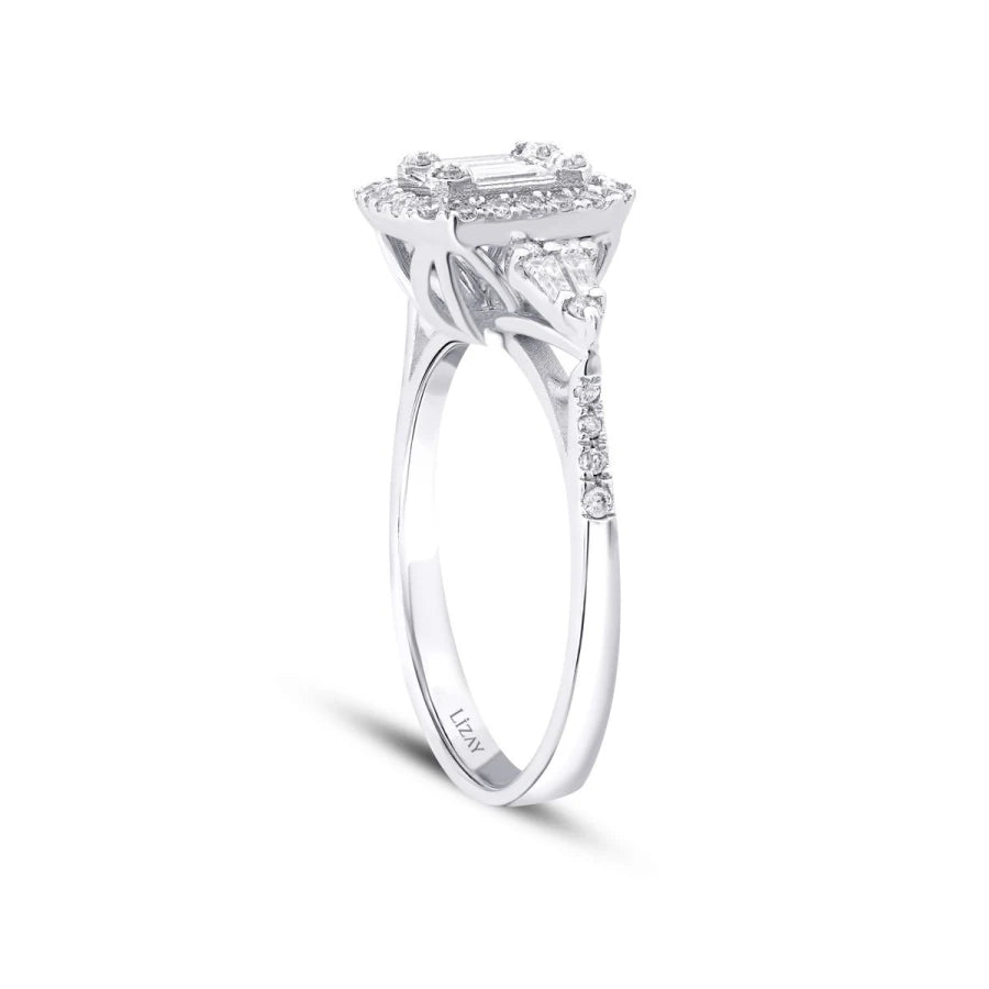 0.43 ct. Diamant Baguette Ring