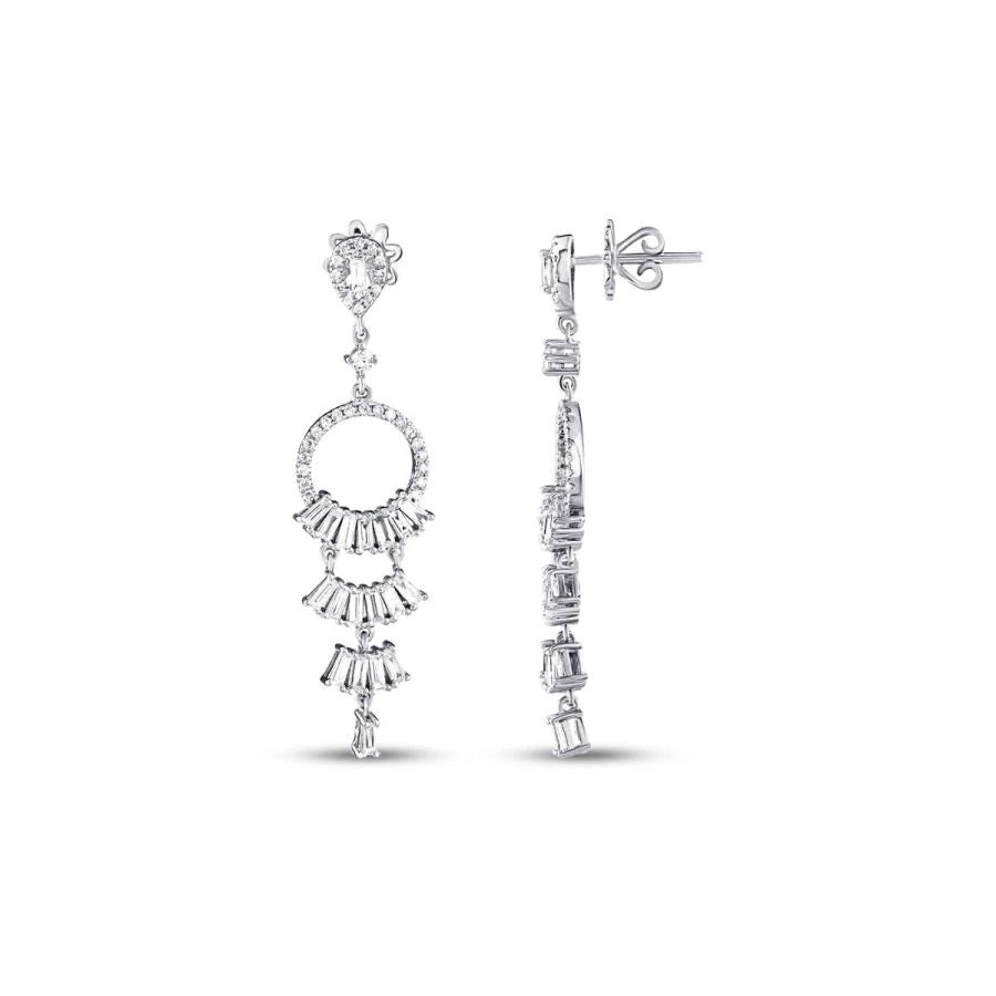 0.99 ct. Diamant Baguette Ohrringe