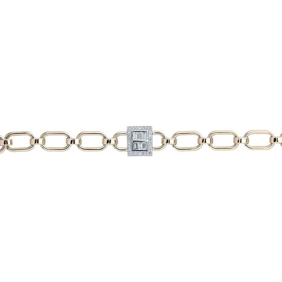 0.25 ct. Diamant Baguette Armband