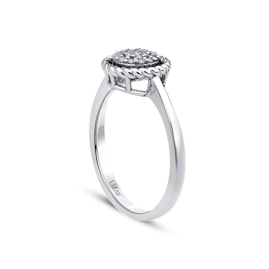 0.17 ct. Diamant Rund Ring