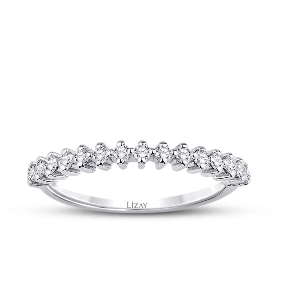 0.46 ct. Diamant Halb-Eternity Ring