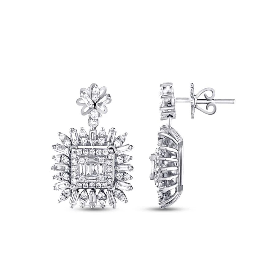 1.20 ct. Diamant Baguette Ohrringe