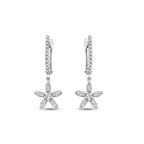 0.35 ct. Diamant Blumen Ohrringe