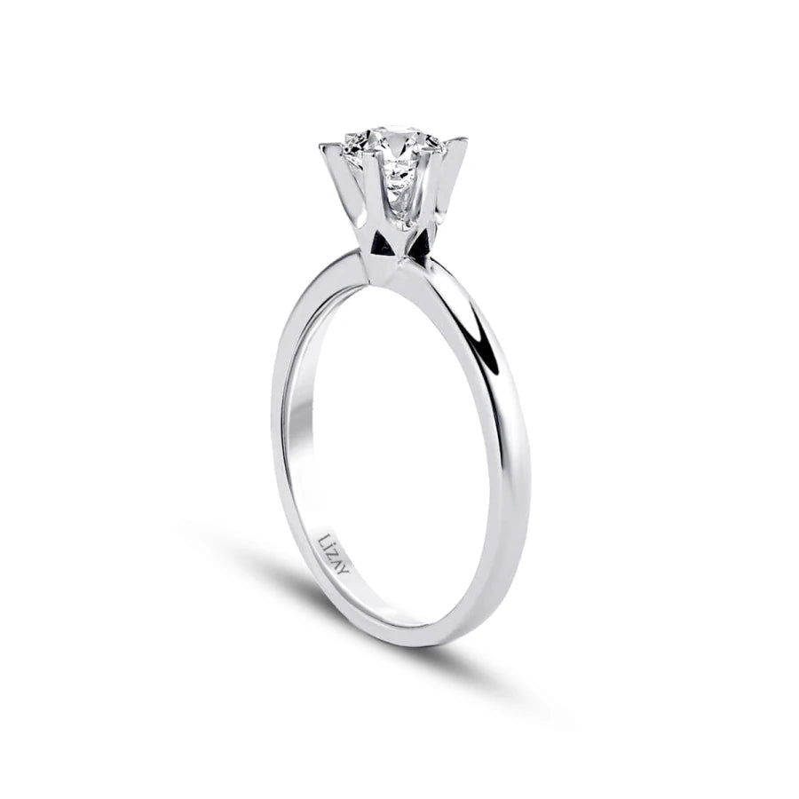 0.50 ct. Diamant Rund Solitär Verlobungsring