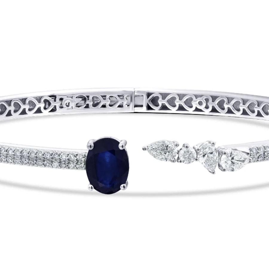 2.63 ct. Diamant Saphir Armreif