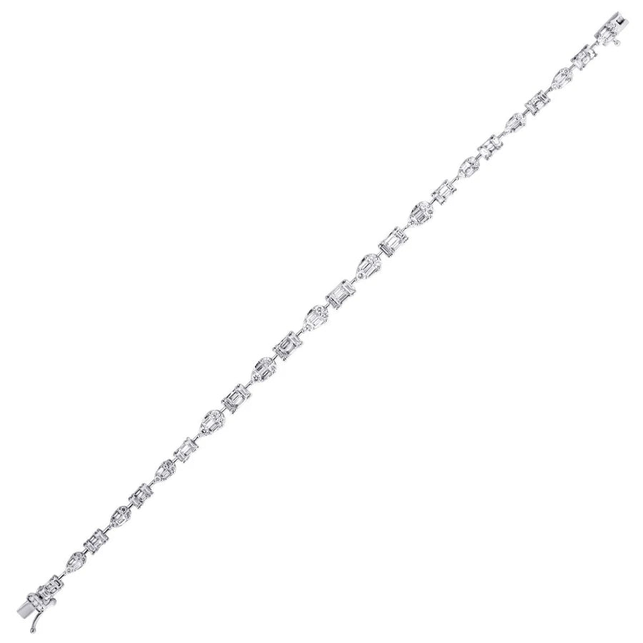 3.88 ct. Diamant Baguette Armband