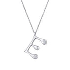 0.04 ct. Diamant E-Buchstabe Halskette