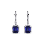 2.18 ct. Diamant Saphir Ohrringe