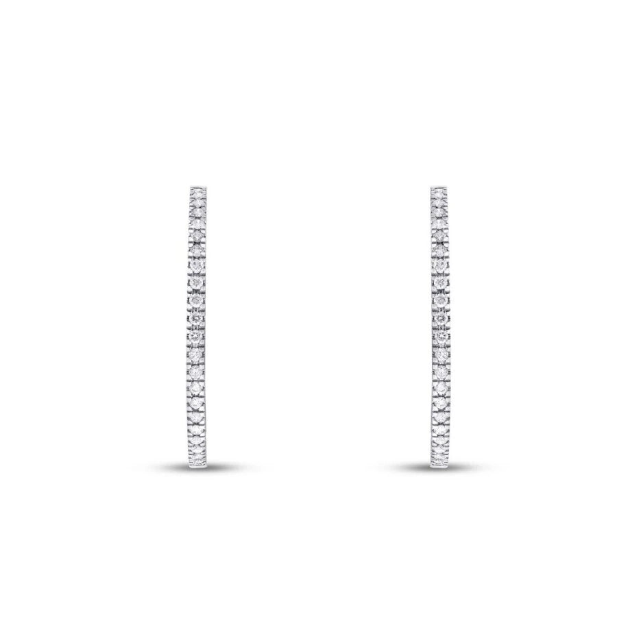 0.74 ct. Diamant Creolen Ohrringe