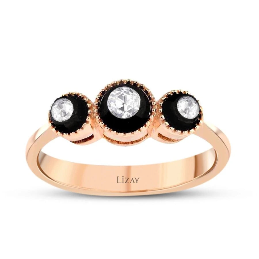 0.26 Karat Diamant Drei Stein Diamant Set