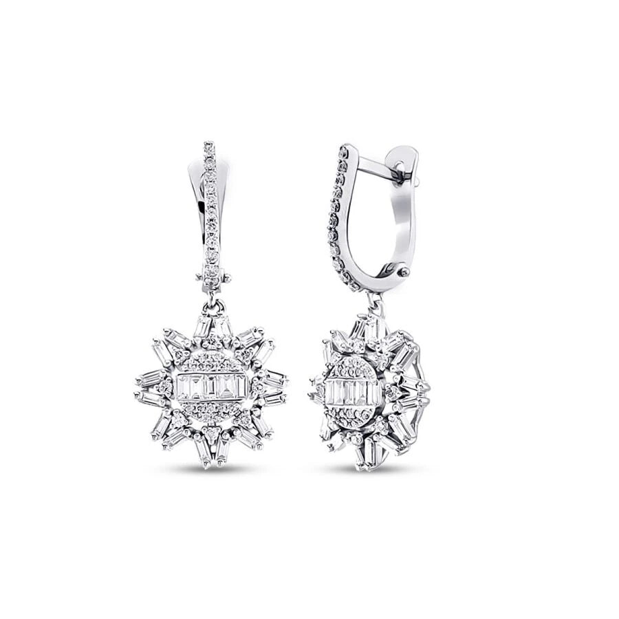 0.59 ct. Diamant Baguette Ohrringe