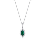 2.04 Karat Diamant Smaragd Set