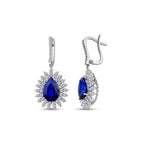 10.03 ct. Diamant Saphir Ohrringe