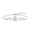 0.09 ct. Diamant Tropfen Armband