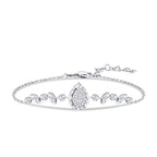 0.09 ct. Diamant Tropfen Armband