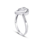 0.19 ct. Diamant Tropfen Baguette Ring