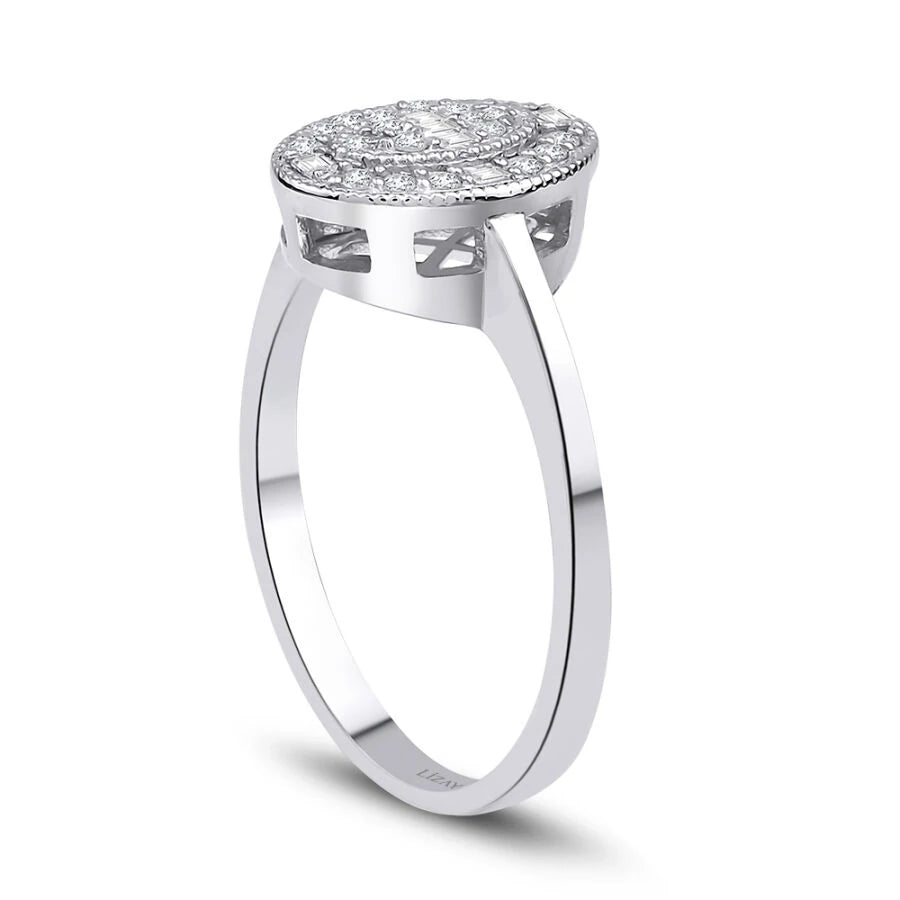 0.19 ct. Diamant Baguette Ring