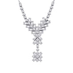 0.45 ct. Diamant Baguette Halskette