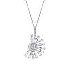 0.76 ct. Diamant Baguette Halskette