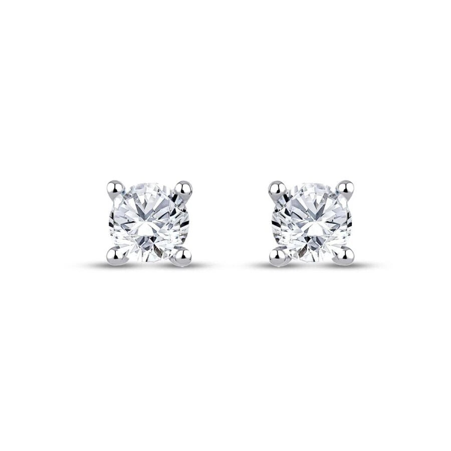 0.50 ct. Diamant Solitär Ohrringe