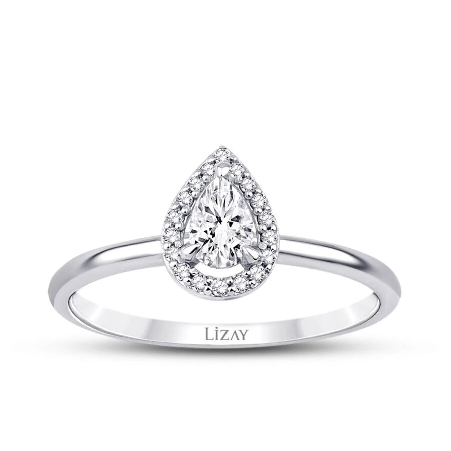 0.29 ct. Diamant Tropfen Trend Ring