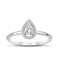 0.29 ct. Diamant Tropfen Trend Ring