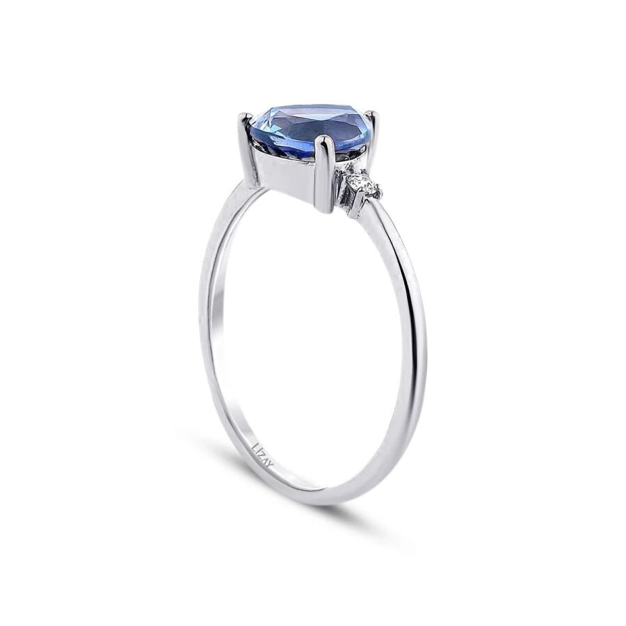 1.86 ct. Diamant Saphir Ring
