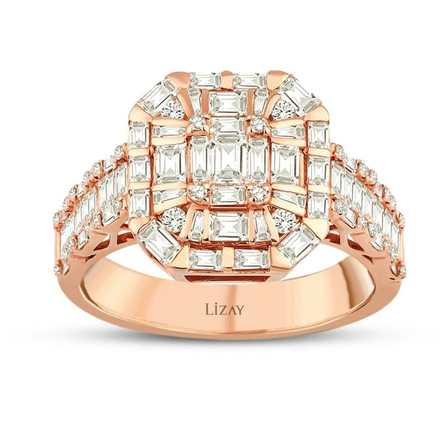 1.39 ct. Diamant Baguette Ring