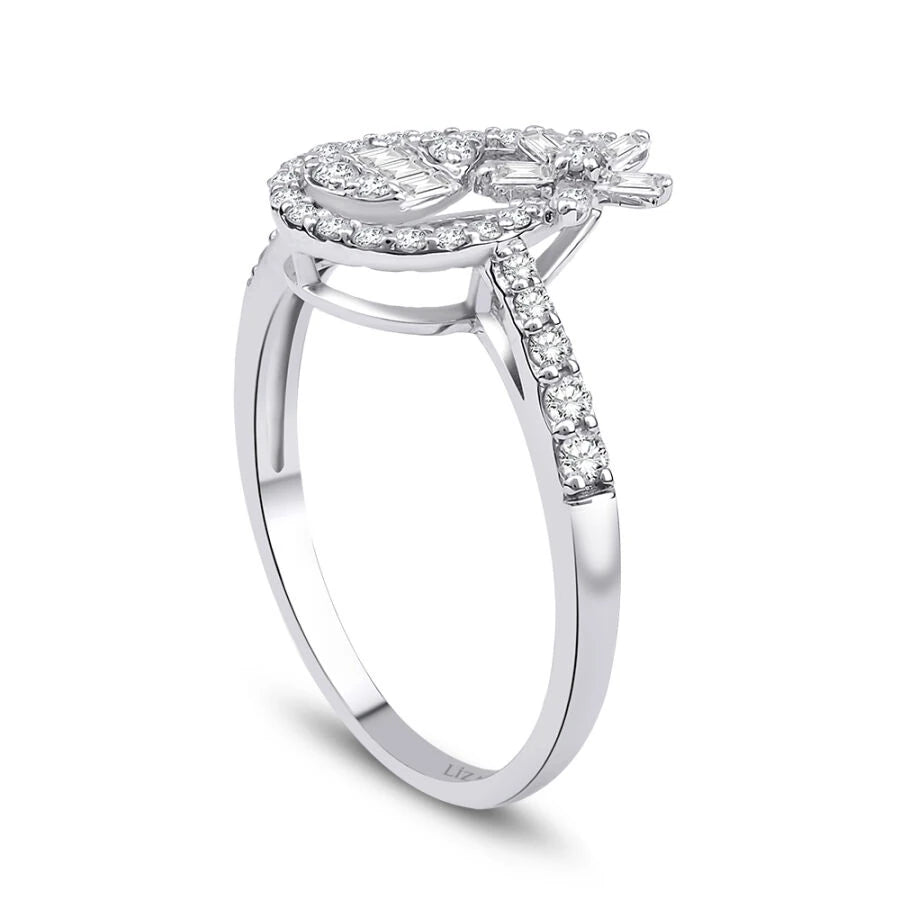 0.46 ct. Diamant Baguette Ring