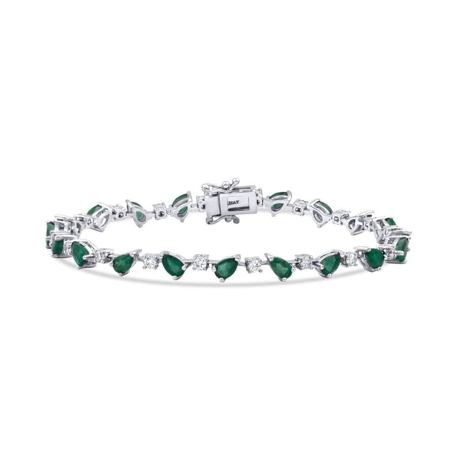 6.03 ct. Diamant Smaragd Armband